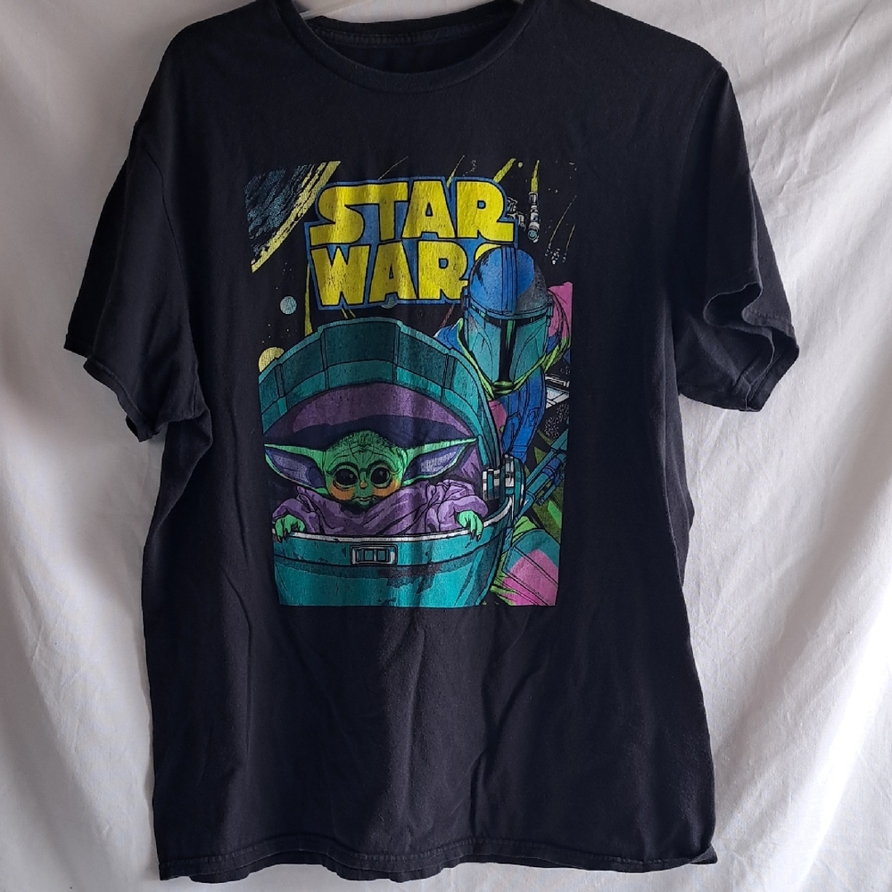 Star Wars Black Tee with Colorful Graphic